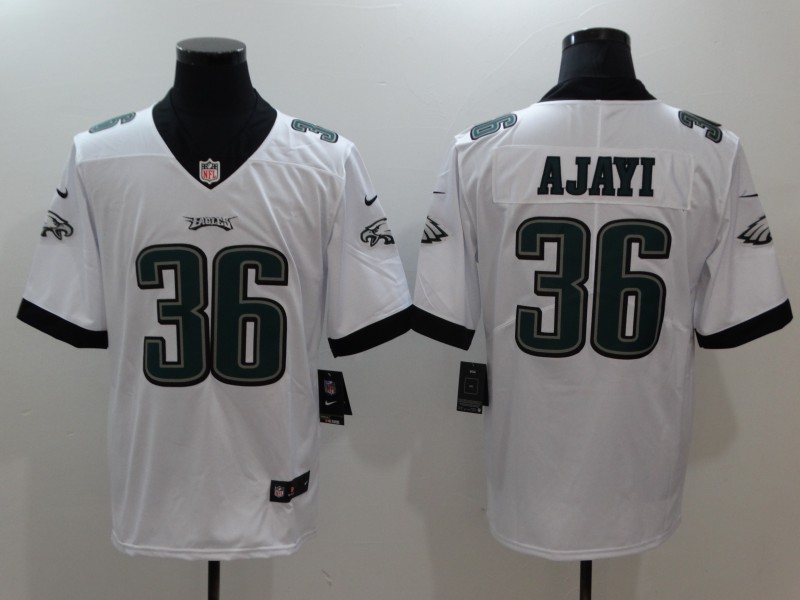 Men's Philadelphia Eagles Jay Ajayi #36 White Jersey